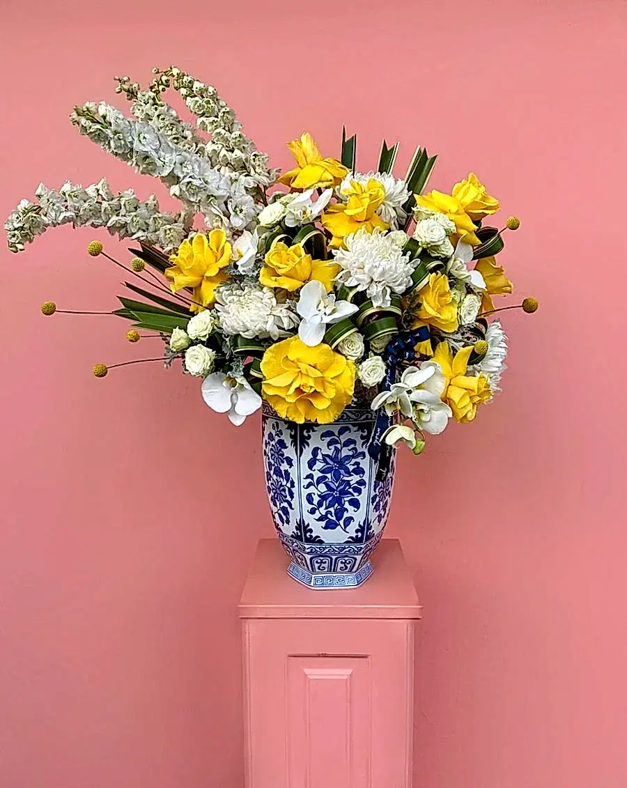 Bleu Blanc Özel Vazoda Grand Deluxe Aranjman