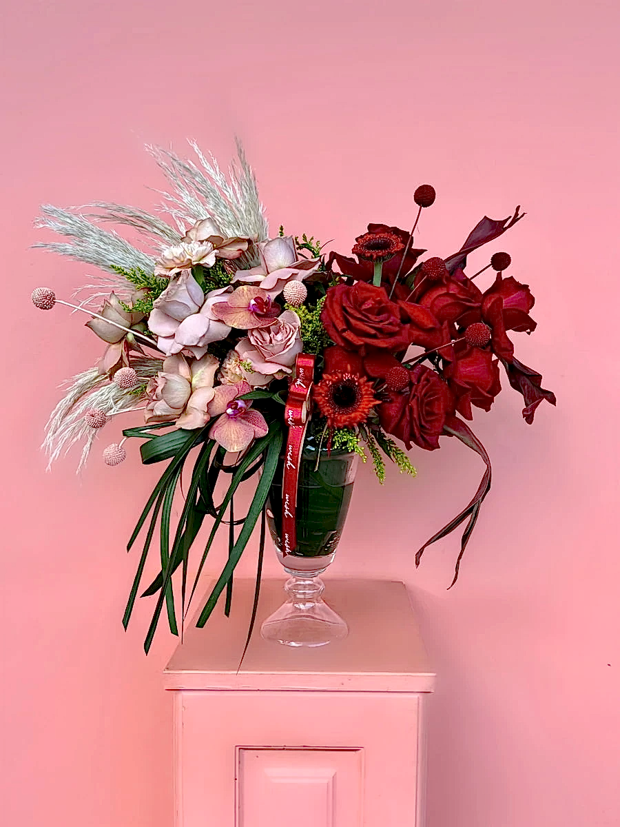 Cappuccino & Red Aranjman