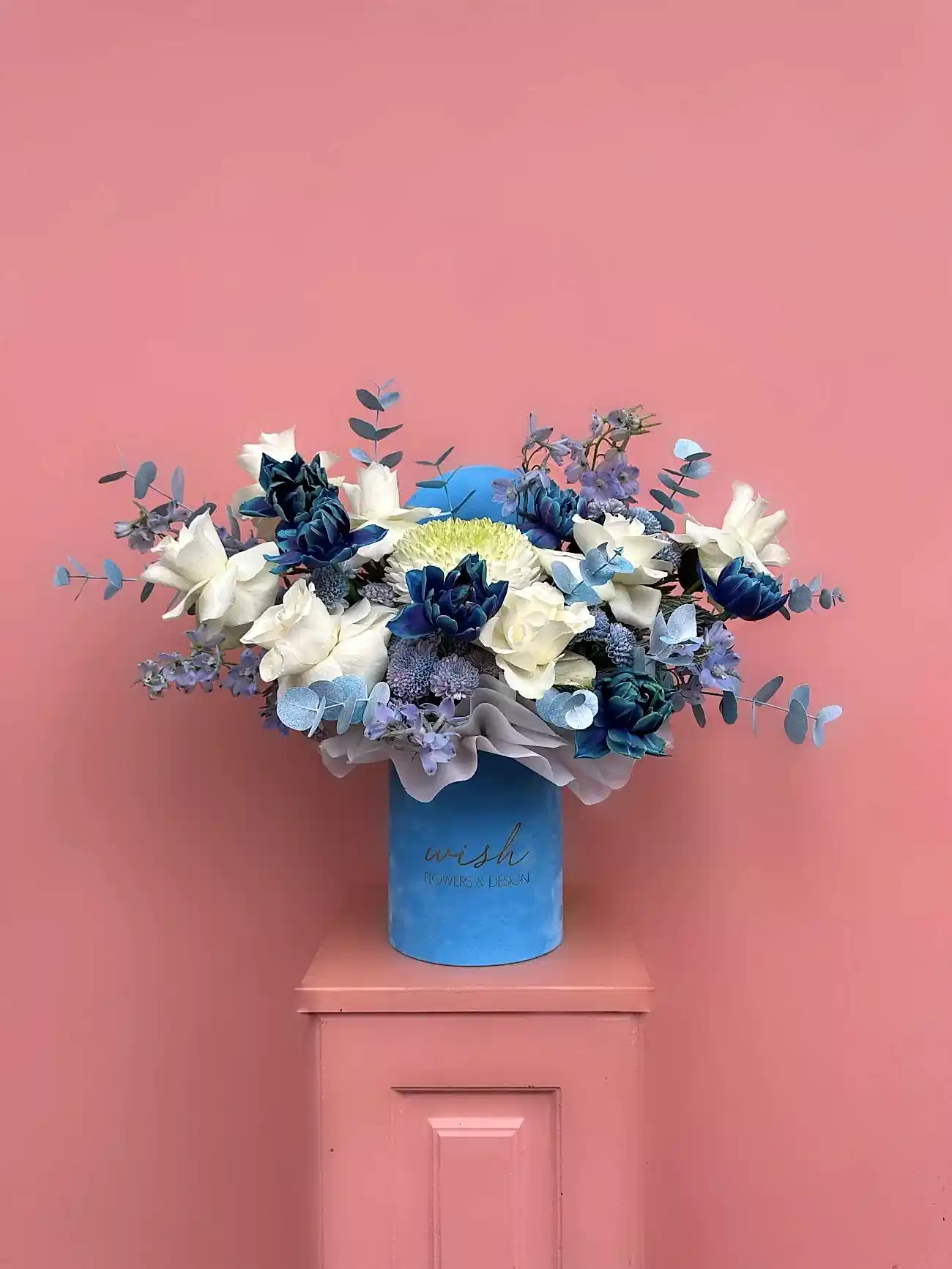 Blue Sky Mavi Kadife Kutuda Aranjman