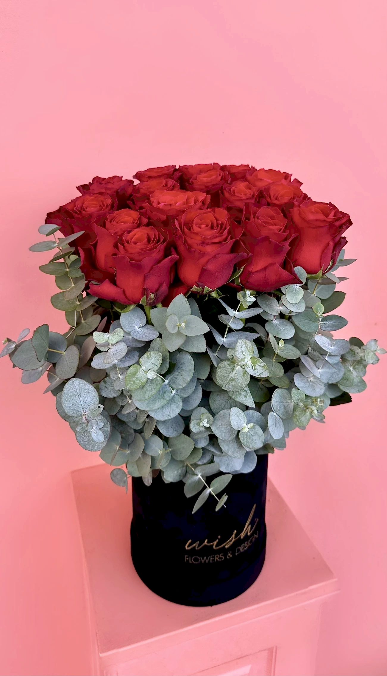 Siyah Kadife Kutuda Kırmızı Gül Bahçesi