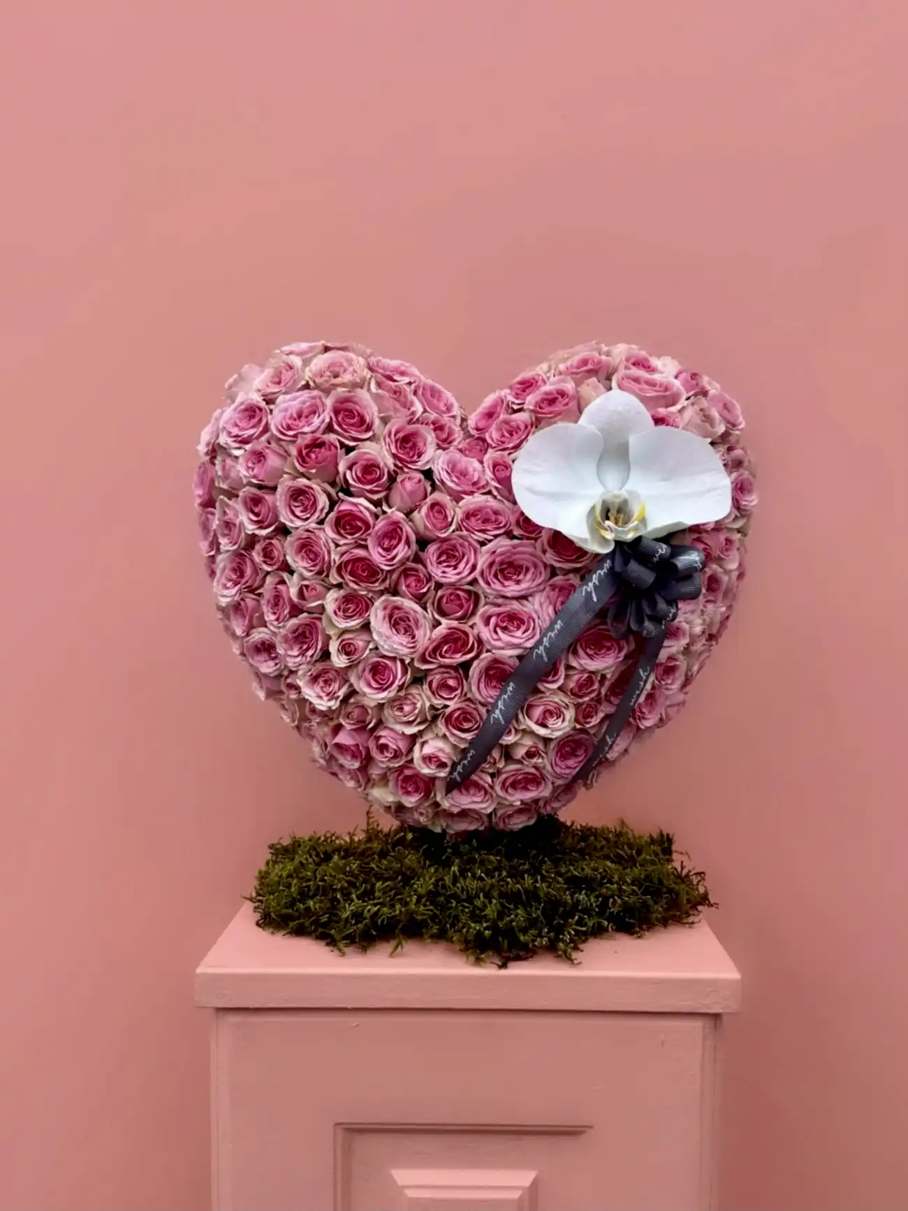 Rosy Heart 3D Özel Tasarım Lüks Aranjman