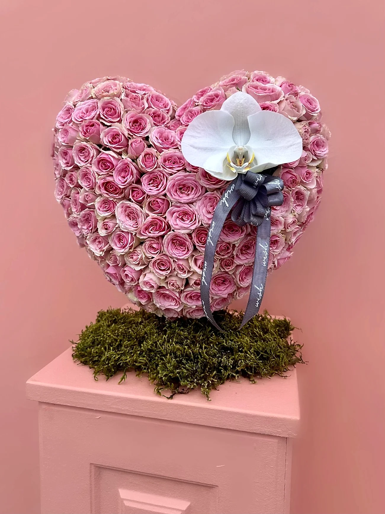 Rosy Heart 3D Özel Tasarım Lüks Aranjman