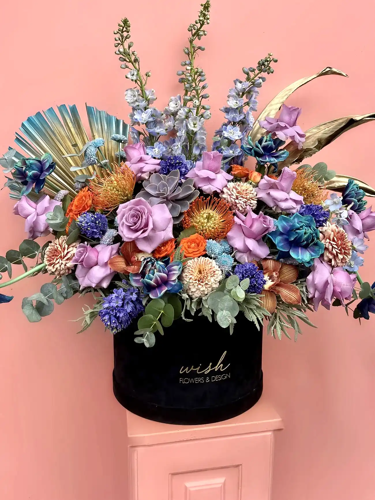 Siyah Kadife Kutuda Grand Deluxe Galaxy Aranjman