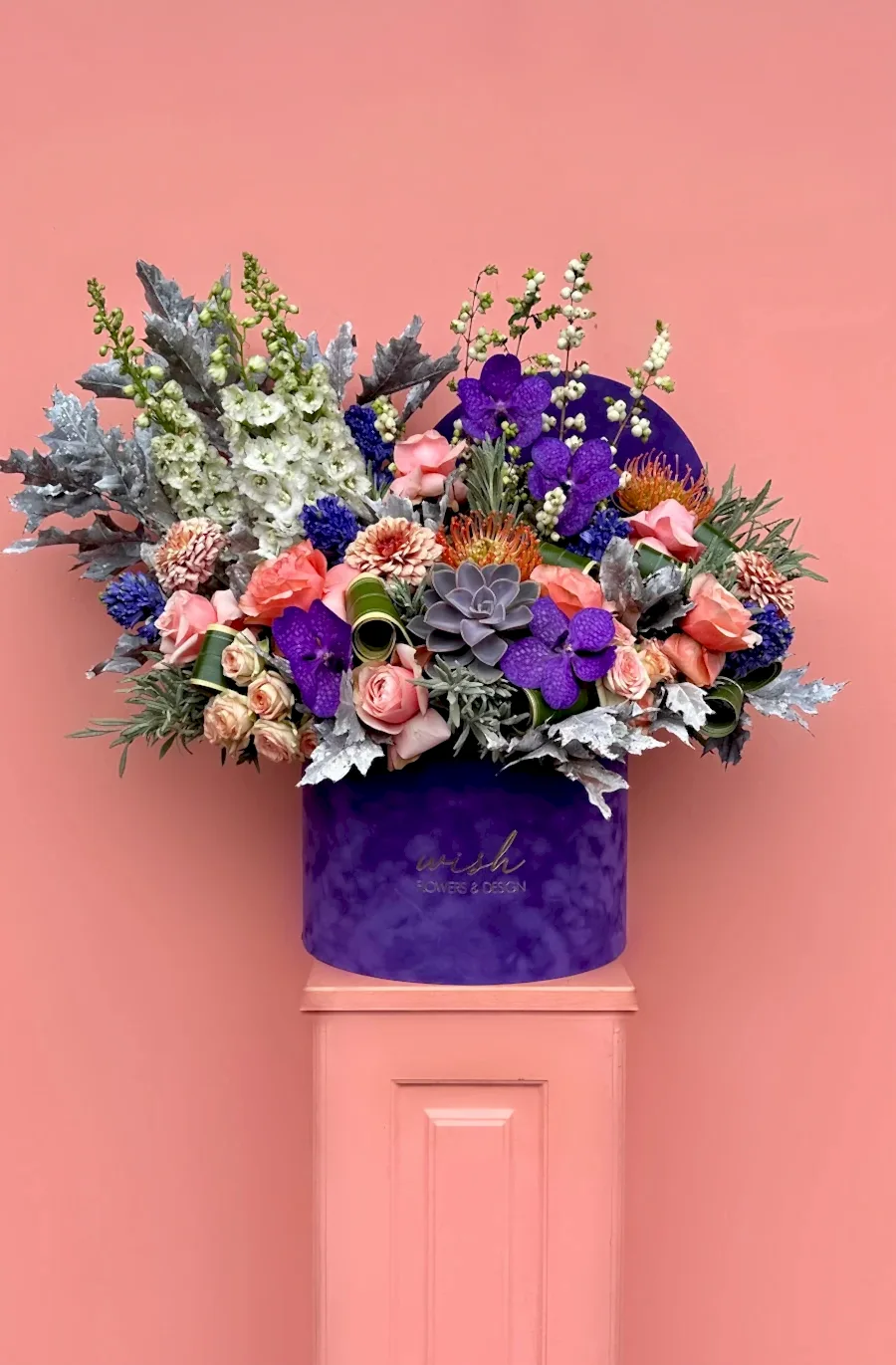 Mor Kadife Kutuda Grand Deluxe Purple Love Aranjman