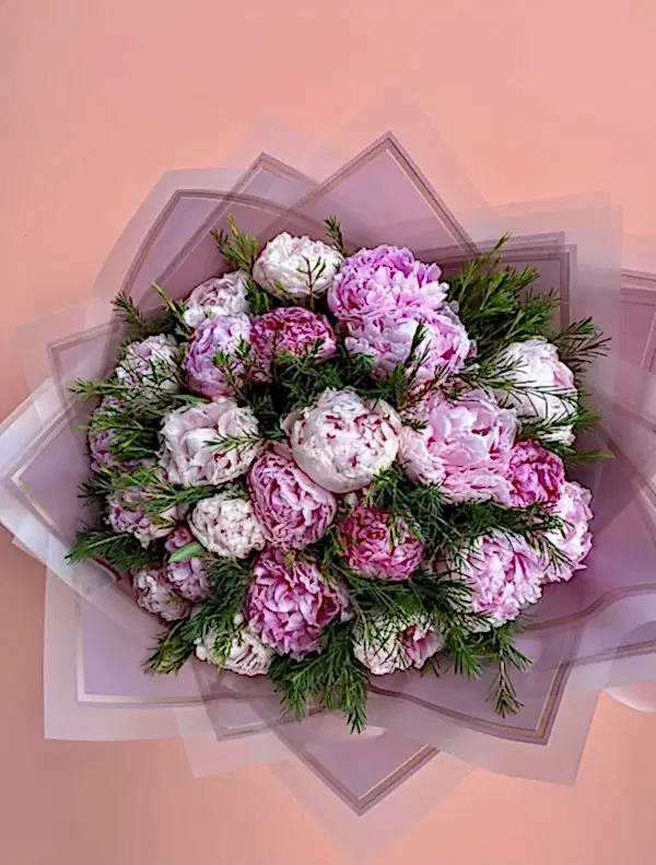 21 Adet Pembe Şakayık Buketi